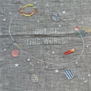 Pottery Barn Kids Muslin World Space Throw